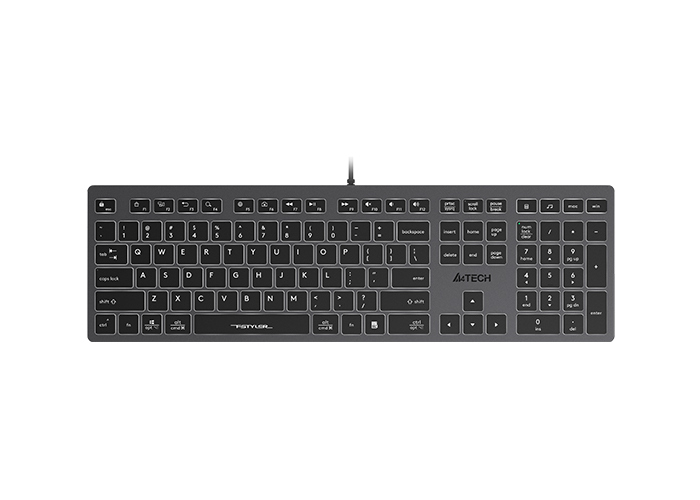 Клавиатура A4Tech FX60, Проводное, Серый