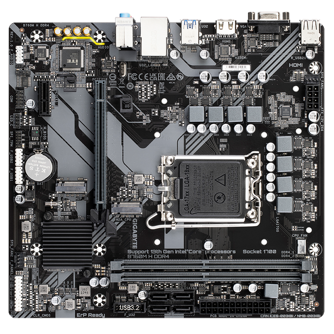 MB S1700 Gigabyte B760M H DDR4  mATX