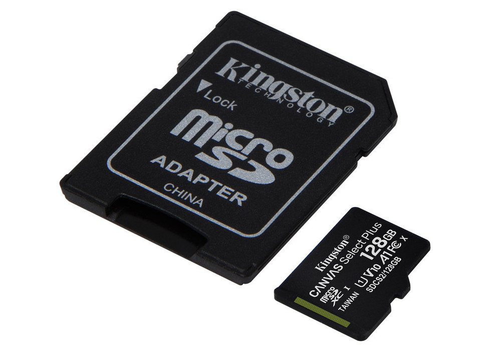 Карта памяти Kingston Canvas Select+, 128Гб (SDCS2/128GB)