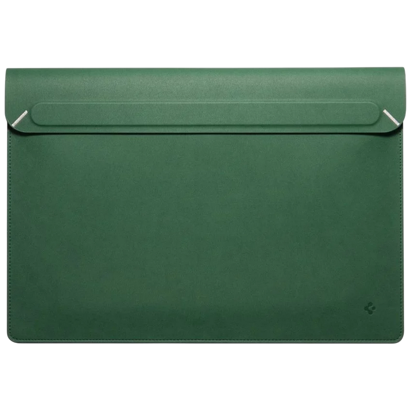 Husă pentru laptop Spigen Valentinus 13-14", Piele artificială, Jeju Green