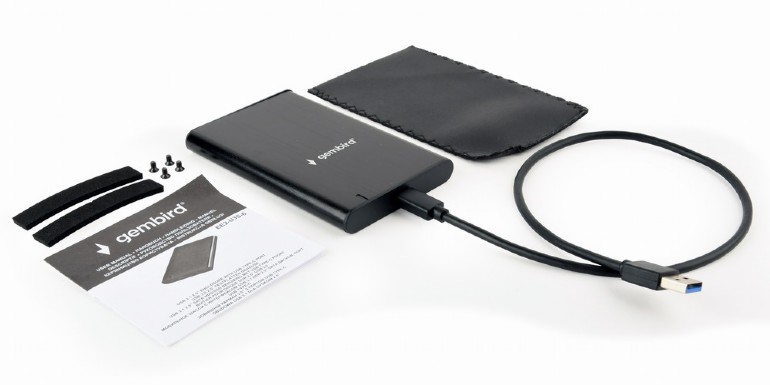 Внешний корпус Gembird EE2-U3S-6, Чёрный (EE2-U3S-6)