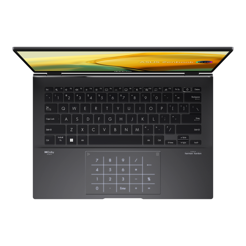 Laptop 14" ASUS Zenbook 14 UM3402YA, Jade Black, AMD Ryzen 5 7430U, 16GB/512GB, Fără SO