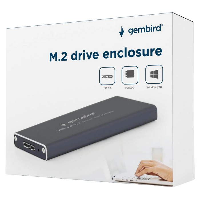 Портативный корпус для SSD Gembird EE2280-U3C-01, Серый (EE2280-U3C-01)