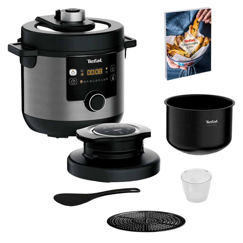 Мультиварка-скороварка Tefal CY778830 Черный | Нержавеющая сталь