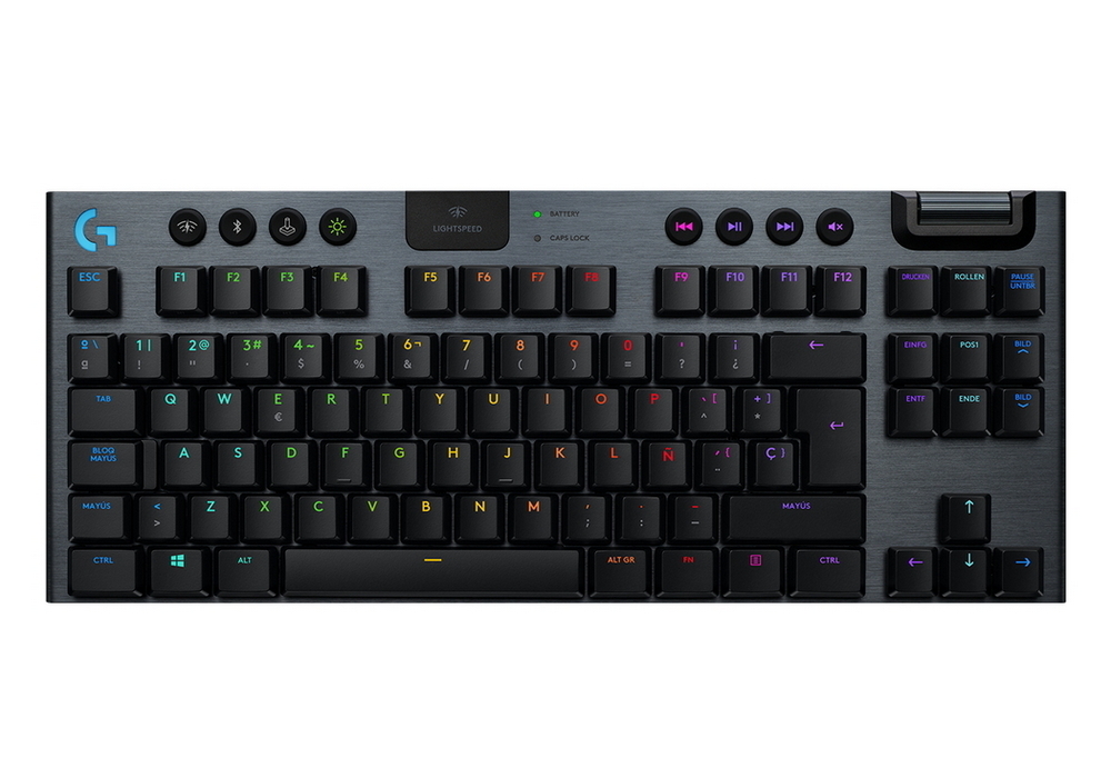 Клавиатура Logitech G915 TKL, Беспроводное, Чёрный