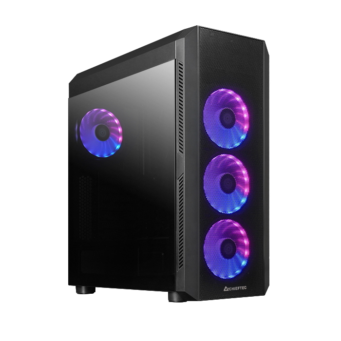 Компьютерный корпус Chieftec GL-04B-OP, Midi-Tower, ATX, Чёрный
