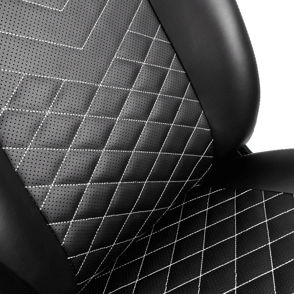 Игровое кресло Noblechairs Icon, Искусственная кожа, Черный/Белый