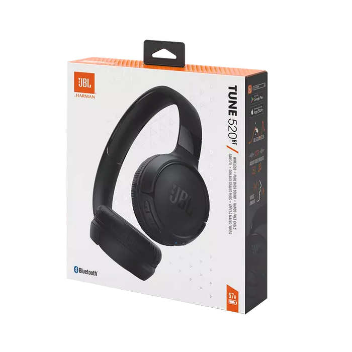 Headphones Bluetooth JBL T520BT, Black, On-ear