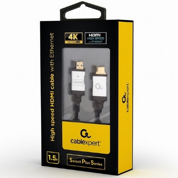 Видео кабель Cablexpert CCB-HDMIL-1.5M, HDMI (M) - HDMI (M), 1,5м, Чёрный