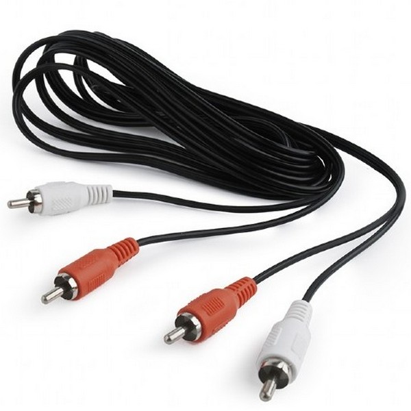 Cable RCA*2 - RCA*2, 1.8m, Cablexpert, CCA-2R2R-6