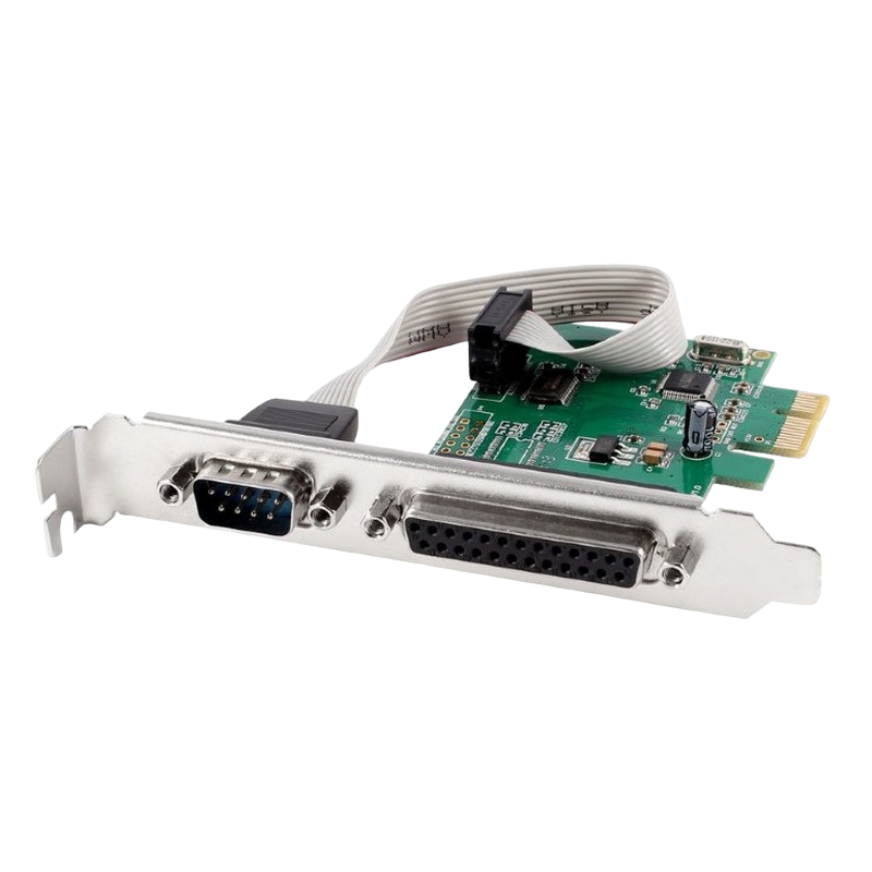 Карта расширения PCI-Express Gembird PEX-COMLPT-01, Разноцветная