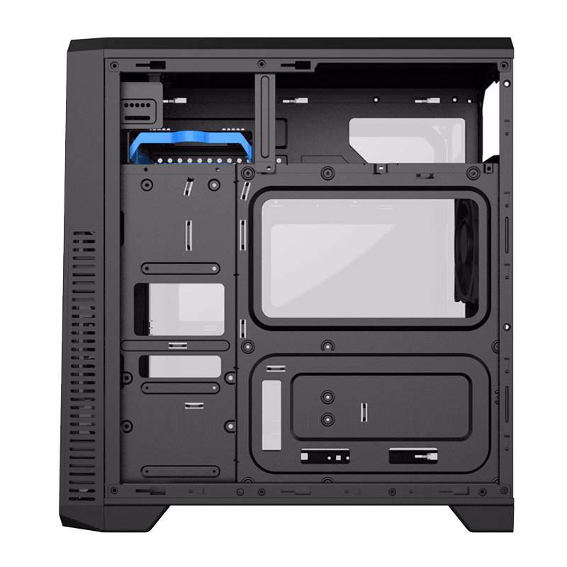 Компьютерный корпус Gamemax G561-FRGB, Midi-Tower, ATX, Чёрный