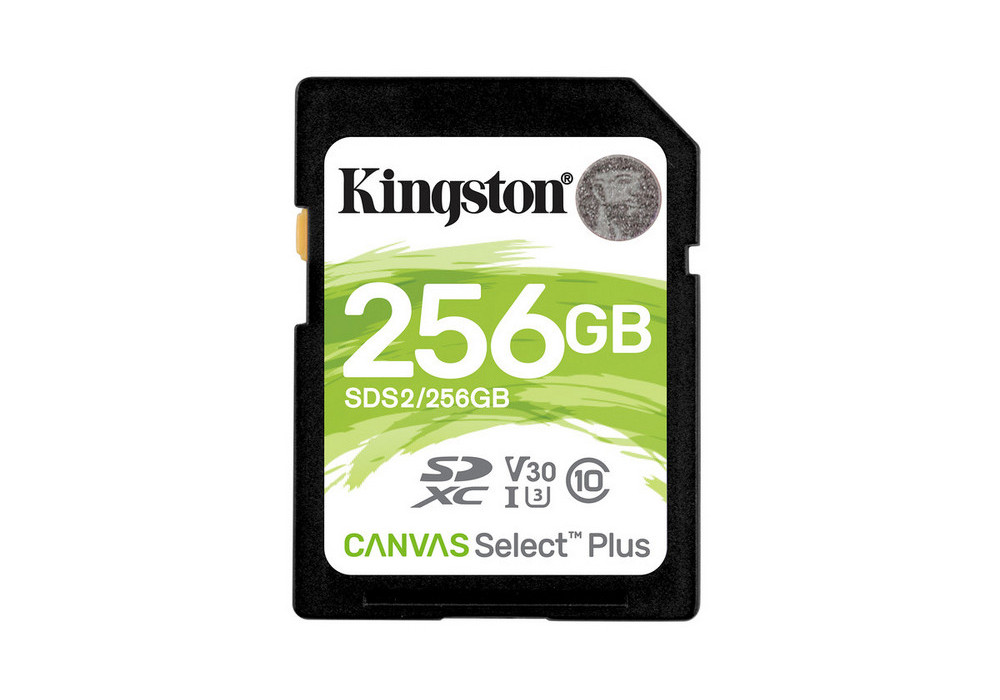 Карта памяти Kingston Canvas Select Plus, 256Гб (SDS2/256GB)