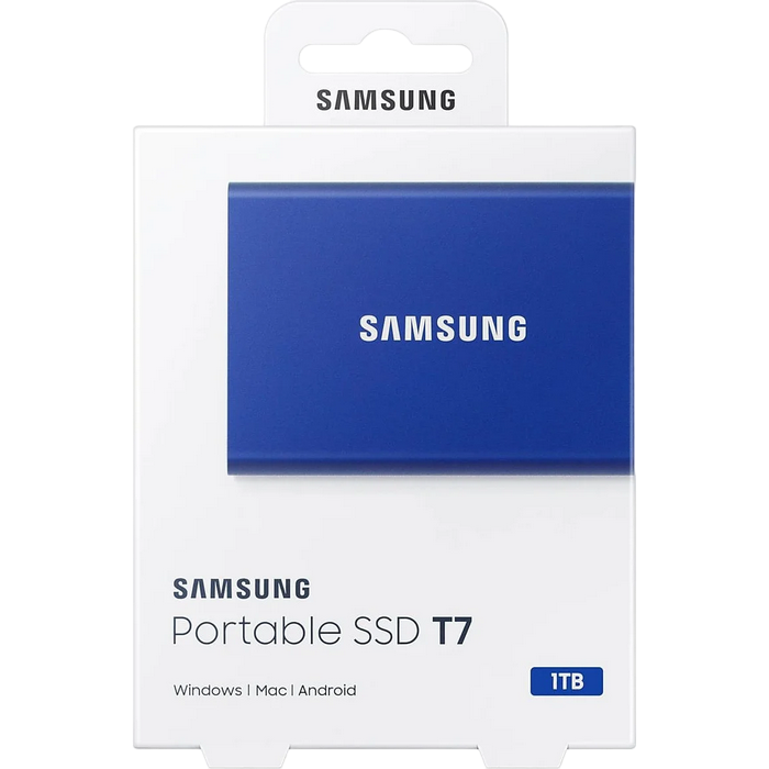 Samsung Portable SSD T7 Blue, USB-C 3.1, 1TB