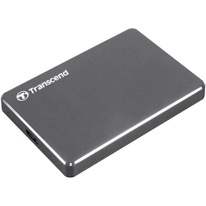 HDD portabil extern Transcend StoreJet 25C3, 1 TB, Iron Gray (TS1TSJ25C3N)