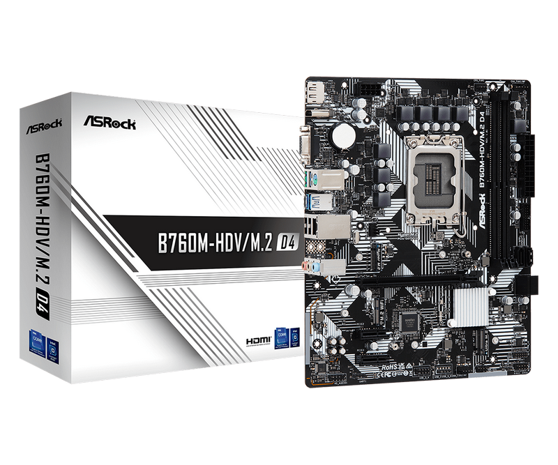 MB S1700 ASRock B760M-HDV/M.2 D4  mATX