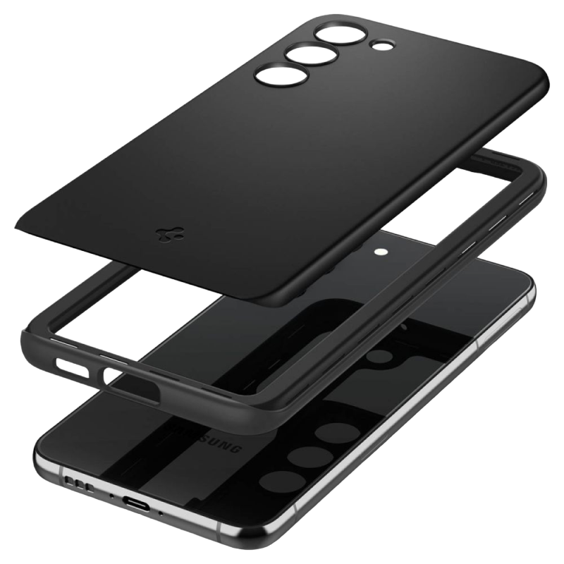 Spigen Samsung S23+, Thin Fit, Black