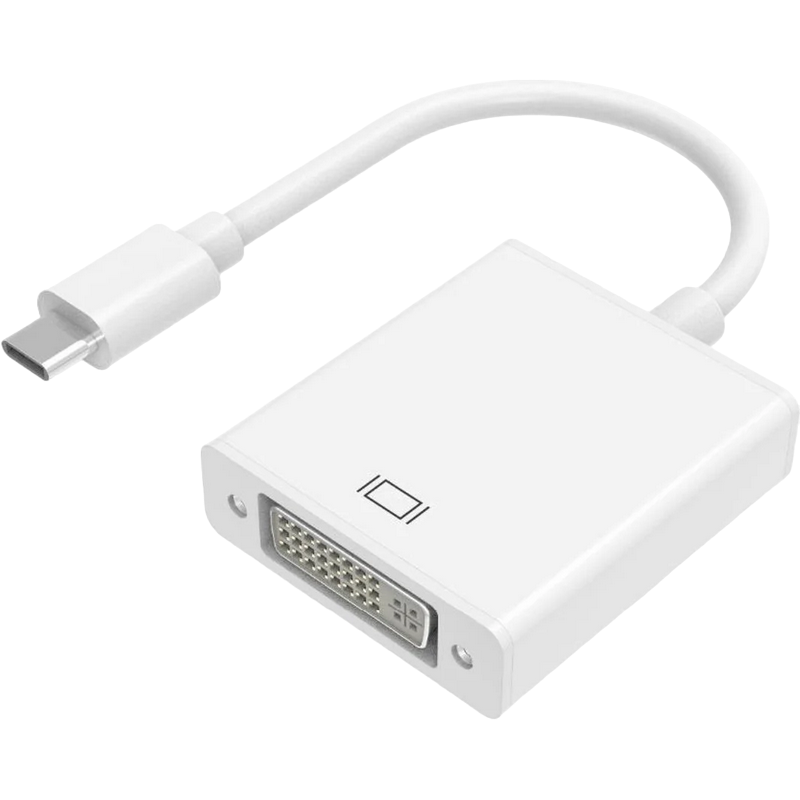 Adaptor Video APC Electronic APC-631001, Type-C - DVI-D (F), 0,1m, Alb