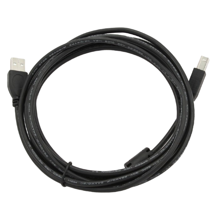 Cable USB, AM/BM,  3.0 m, USB2.0  Premium quality with ferrite core, CCF-USB2-AMBM-10