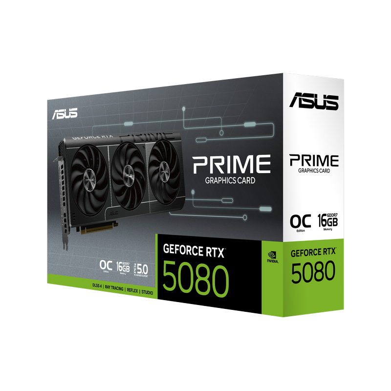 VGA ASUS RTX5080 16GB GDDR7 Prime OC (PRIME-RTX5080-O16G)
