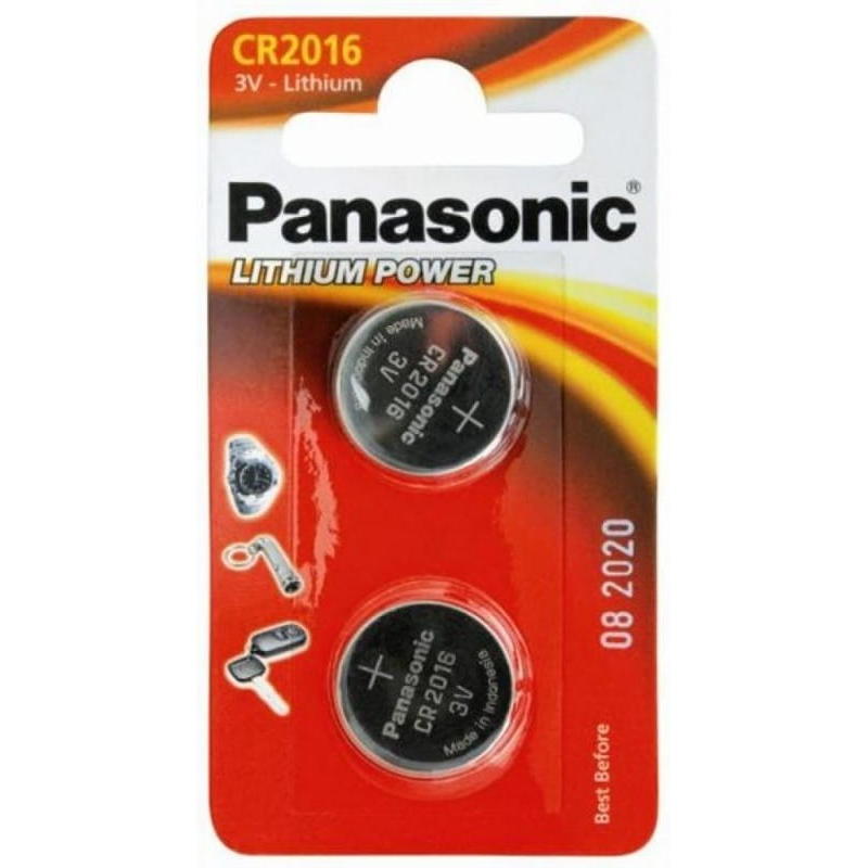 Дисковые батарейки Panasonic CR-2016EL, CR2016, 2шт.
