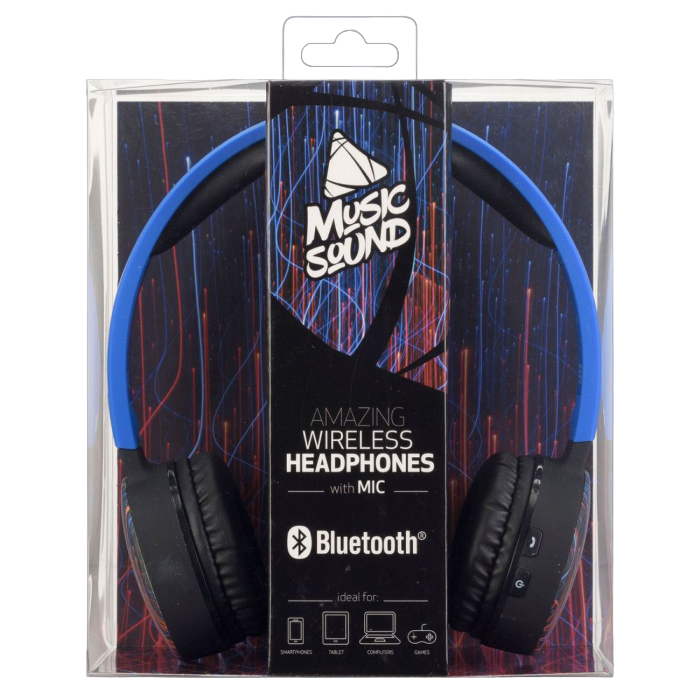 Наушники для домашнего развлечения Cellularline Music Sound, Bluetooth, Синий