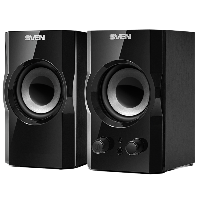 Компьютерные колонки 2.0 SVEN SPS-606, Чёрный