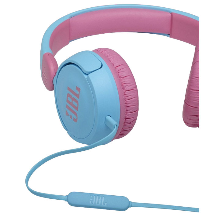 Детские наушники JBL JR310, Bluetooth/Проводное аналоговое, Голубой