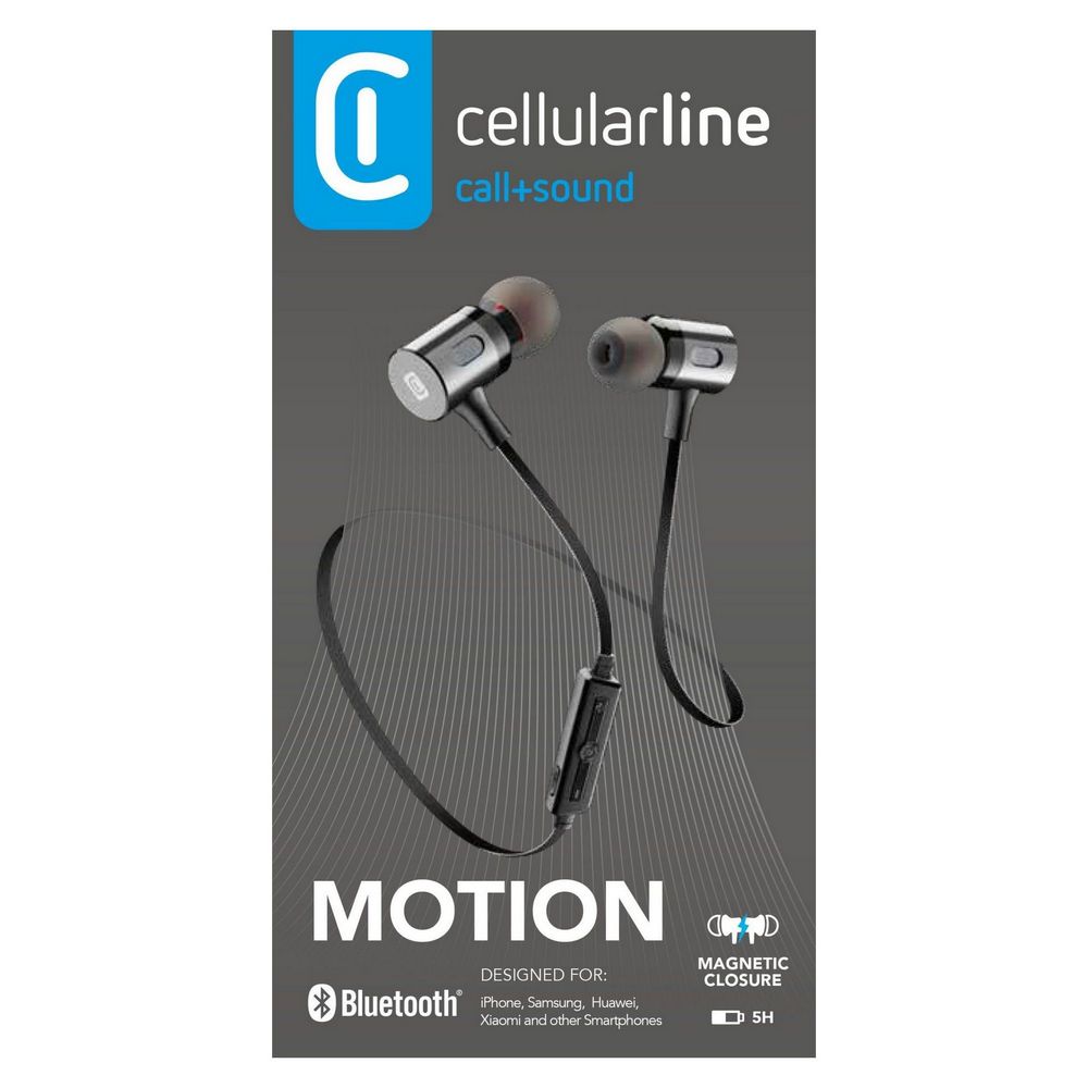 Bluetooth earphone stereo, Cellular MOTION, Black