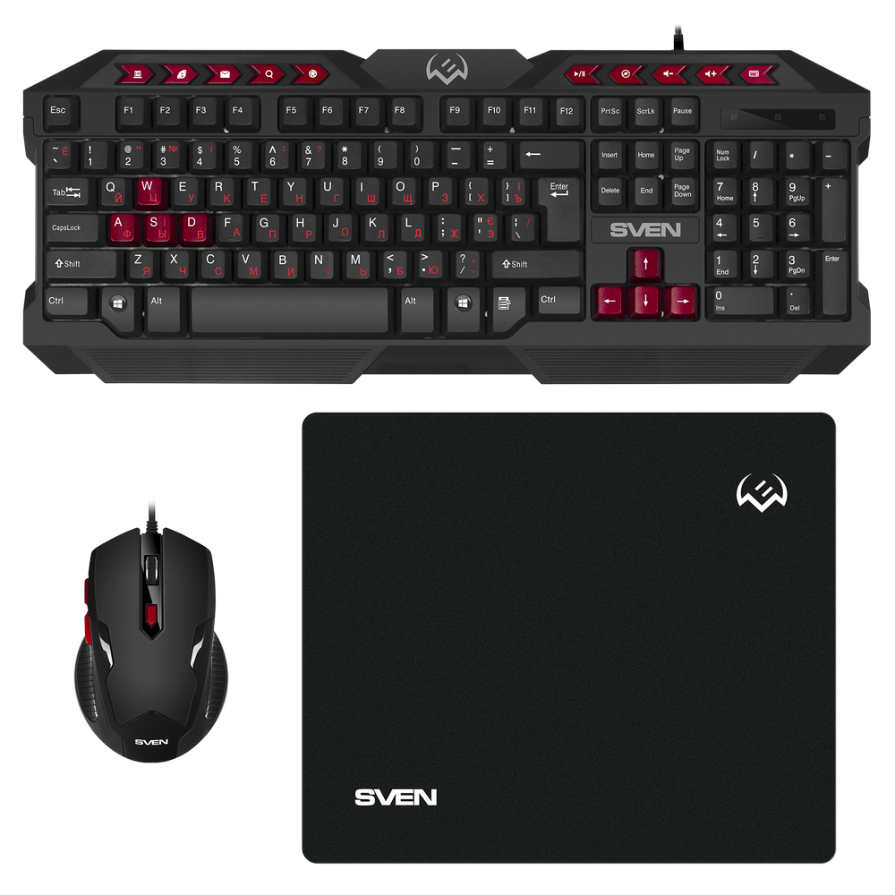 Клавиатура, мышь и коврик для мыши SVEN GS-9200