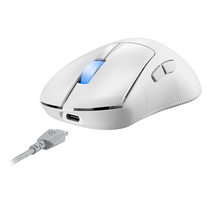 Gaming Mouse ASUS ROG Keris II Ace, Moonlight White