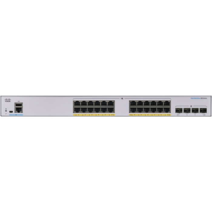 Switch de rețea Cisco CBS250-24P-4G, 24x 10/100/1000 Mbps