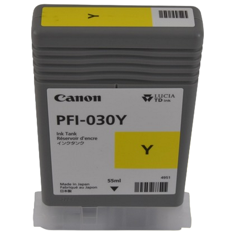 Cartuș de cerneală Canon PFI-030, 55ml, Galben