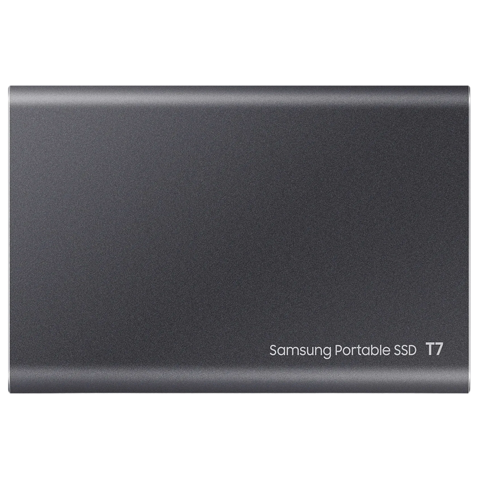 SSD portabil extern Samsung Portable SSD T7, 2 TB, Grey (MU-PC2T0T/WW)