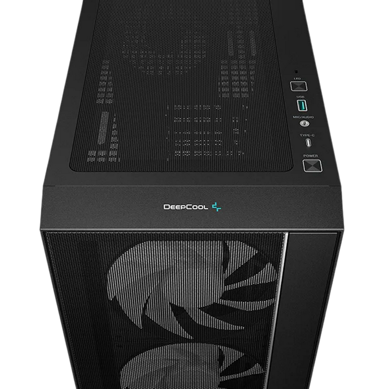 Carcasă PC Deepcool MATREXX 55 MESH V4, Midi-Tower, Fără PSU, Negru