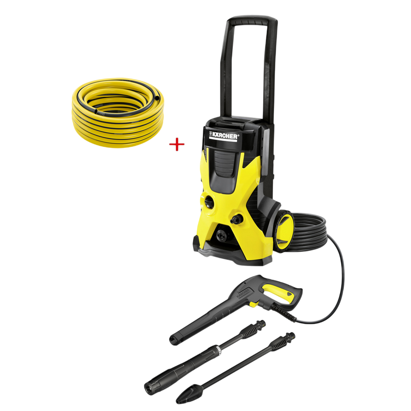 Mini-mașină de spălat cu presiune Karcher K 5 Basic + Furtun PrimoFlex 1/2"