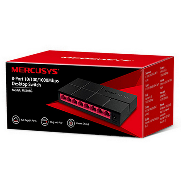 .8-port 10/100/1000Mbps Desktop Switch  MERCUSYS 