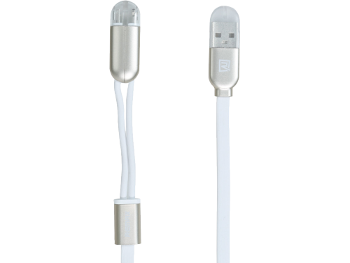 Lightning+Micro-USB Cable Remax, Binary, White