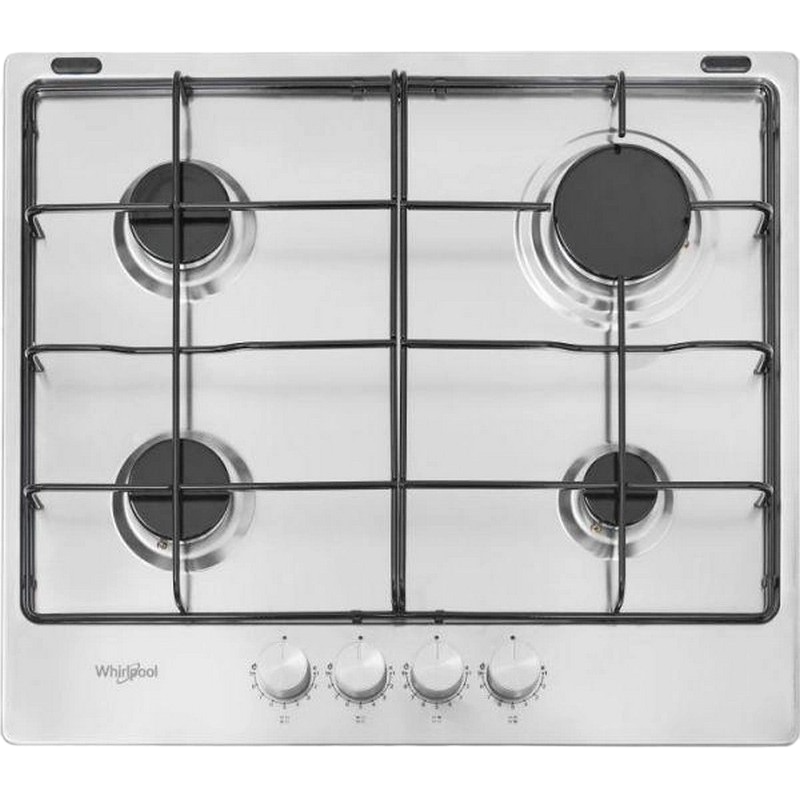 Газовая варочная панель Whirlpool TKRL 650 IX, Нержавеющая сталь