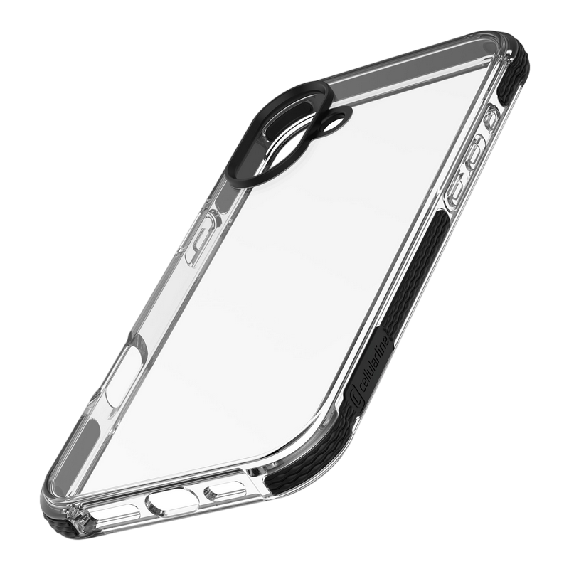 Husă Cellularline Tetra Force Strong Guard - iPhone 16, Transparent