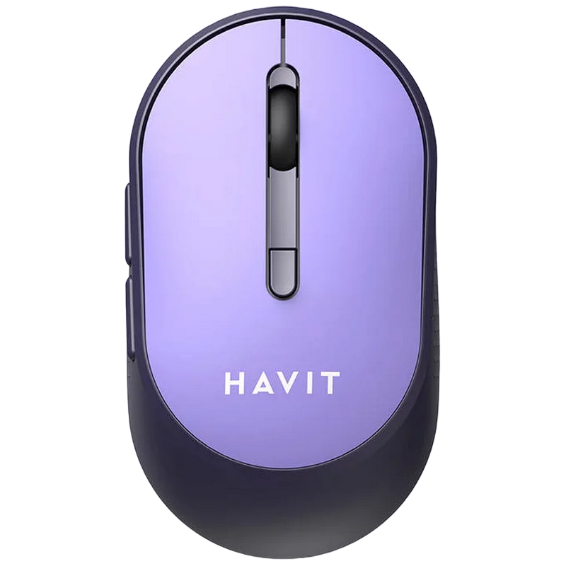 Wireless Mouse Havit MS78GT, 1200-3200dpi, 6 buttons, Ambidextrous, 1xAA, 2.4Ghz, Purple