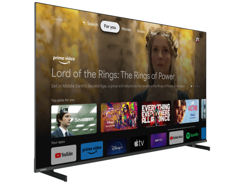 55" QLED SMART TV Toshiba 55QG5E63DG, 3840x2160 4K UHD, Google TV, Negru