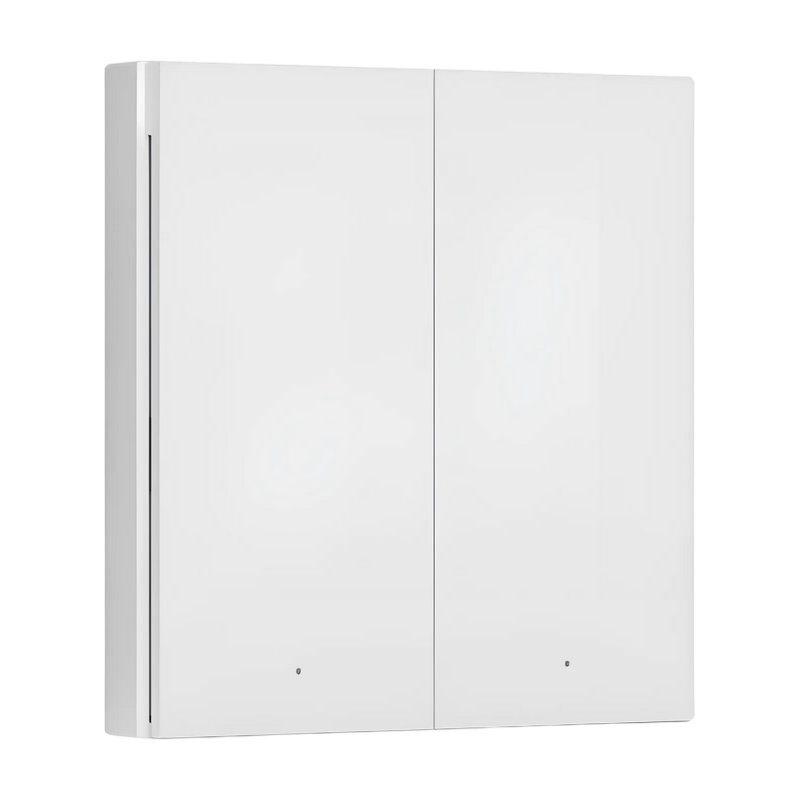 Comutator inteligent de lumină AQARA Wireless Switch H1 (Double Rocker), Alb