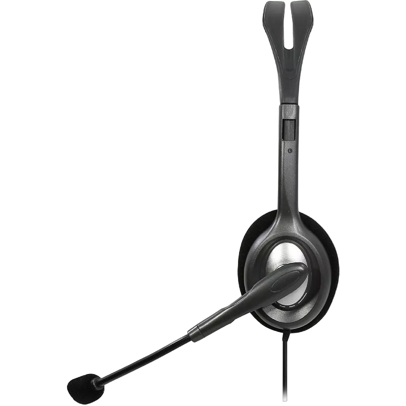 Гарнитуры для Колл-центров Logitech H111, Проводной аналоговый, Серый