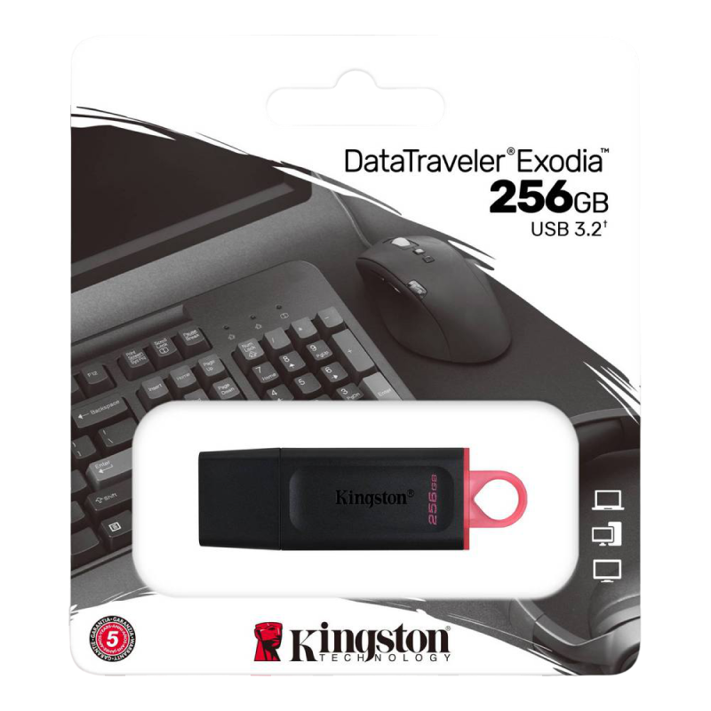256GB  USB3.2 Flash Drive Kingston DataTraveler Exodia 256GB  USB3.2