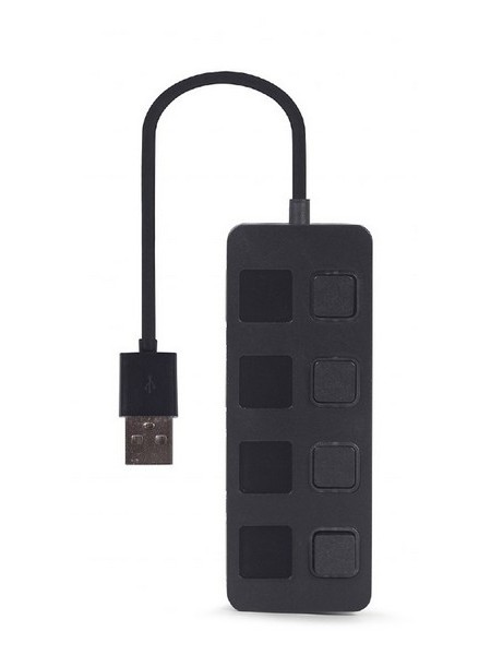 USB 2.0 Hub 4-port with switches, Gembird