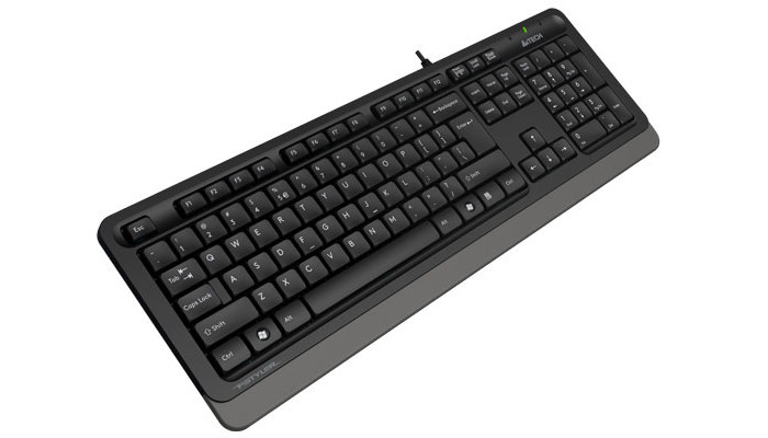 Клавиатура A4Tech FK10, Проводное, Чёрный/Серый