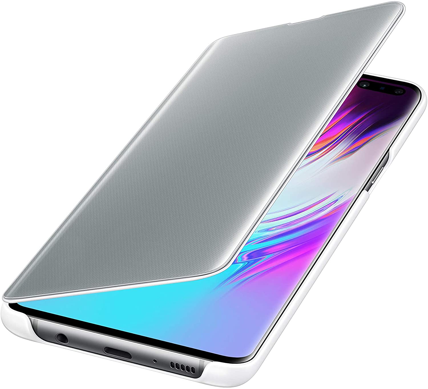Original Sam. Clear view cover Galaxy S10E, White