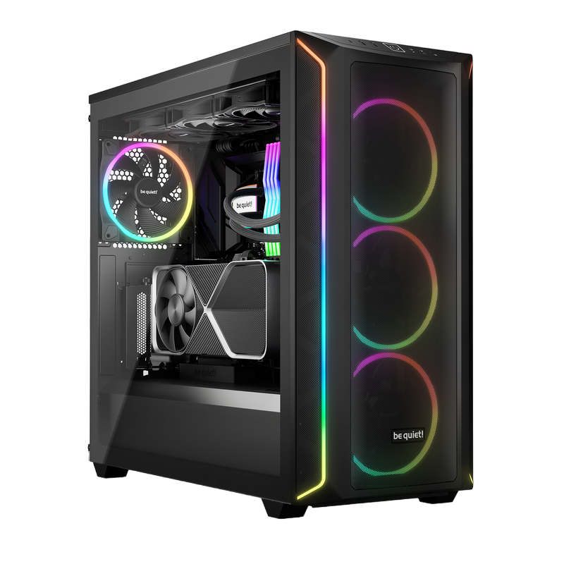 Case ATX be quiet! Shadow Base 800 FX, w/o PSU, 4x140mm, ARGB, 2xUSB 3.2, 1xUSB Type C, TG, Black