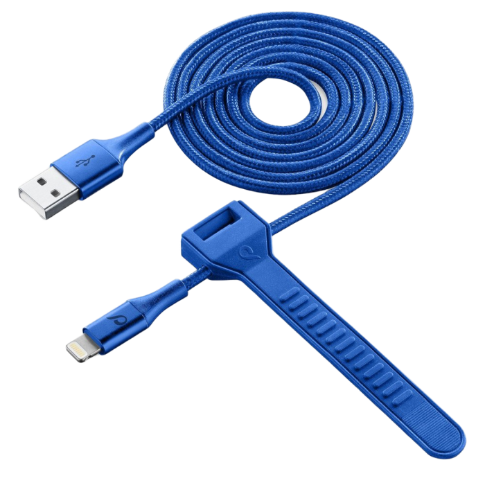 Lightning Cable Cellular, Strip MFI, 1M, Blue